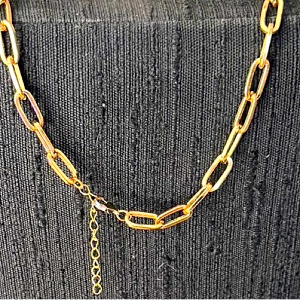 18 inch stainless steel chain necklace, with 2 inch extender.